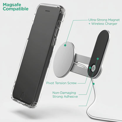AuraSide magnetic monitor phone mount for desk setups