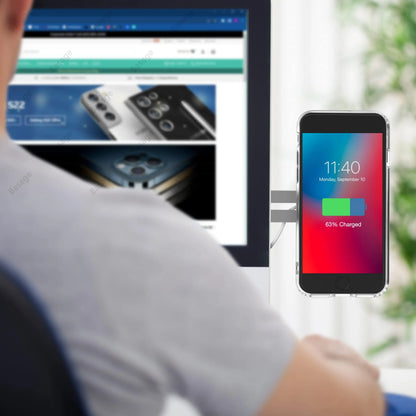 AuraSide magnetic monitor phone mount for desk setups