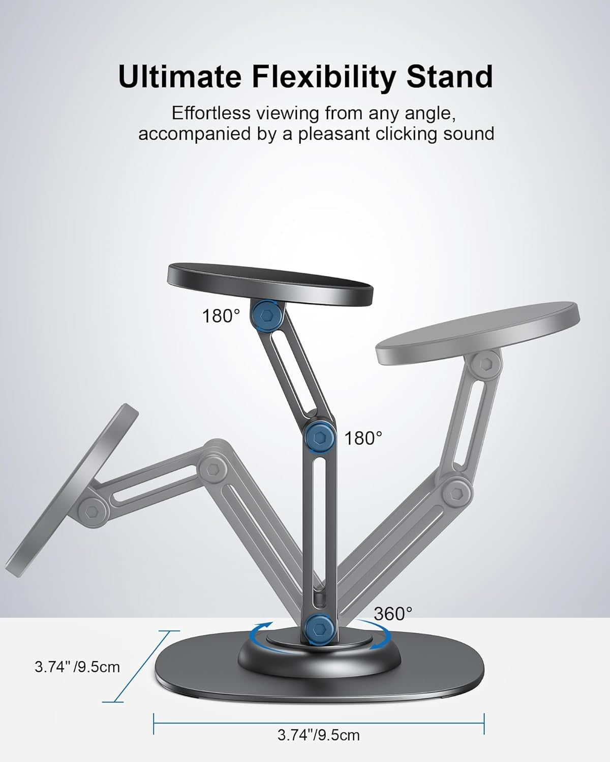 AuraStand magnetic aluminum desk phone stand for iPhone