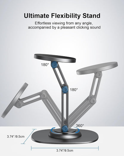 AuraStand magnetic aluminum desk phone stand for iPhone