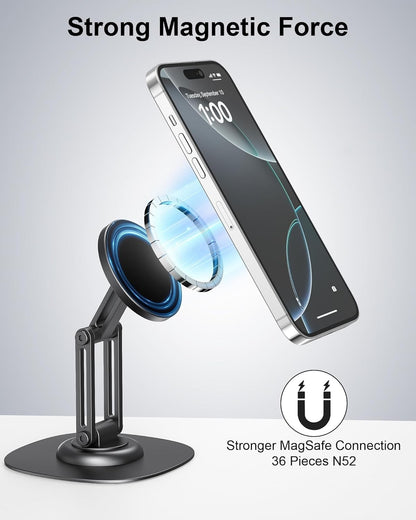 AuraStand magnetic aluminum desk phone stand for iPhone